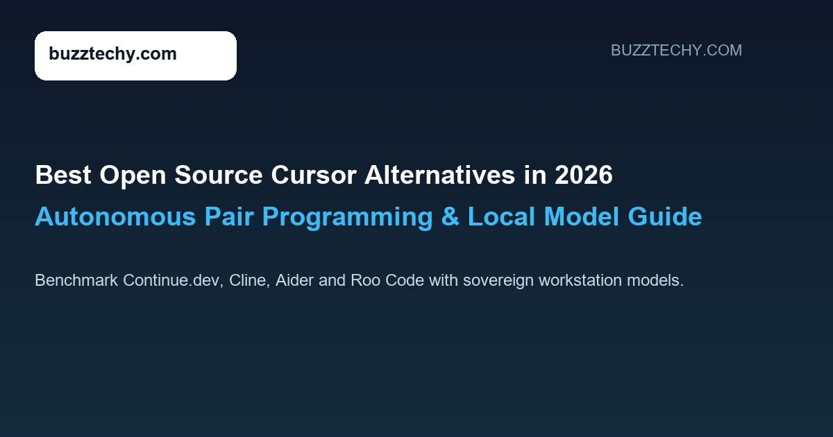 Best Open Source Cursor Alternatives for AI Coding in 2026: Full Guide
