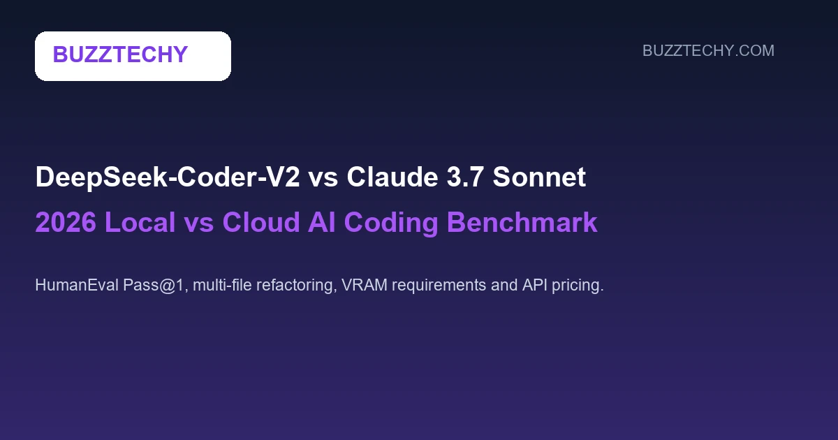 DeepSeek-Coder-V2 vs Claude 3.7 Sonnet: 2026 Local vs Cloud AI Coding Benchmark