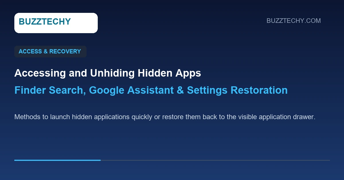 Samsung Galaxy search bar showing how to locate and launch concealed applications