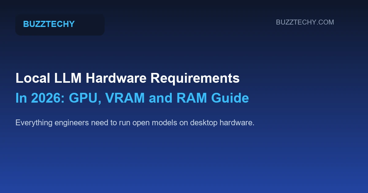 Local LLM Hardware Requirements in 2026