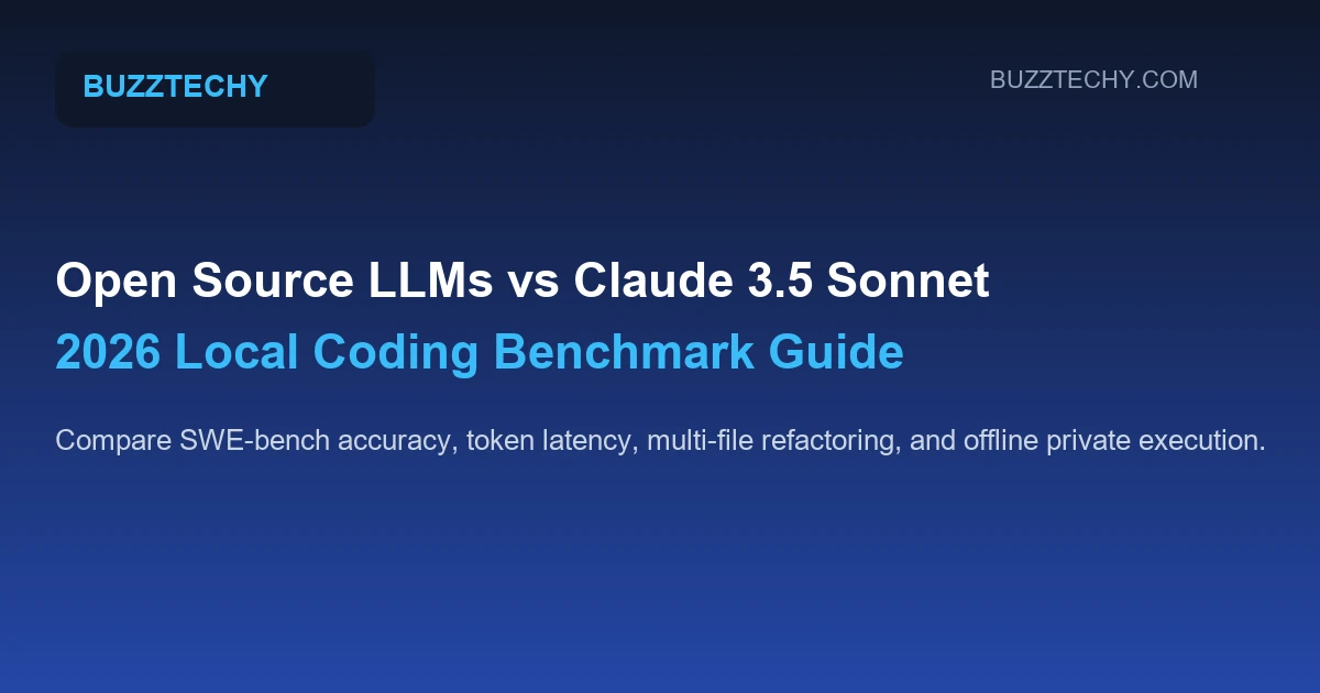 Open Source LLMs vs Claude 3.5 Sonnet 2026 Local Coding Benchmark Guide